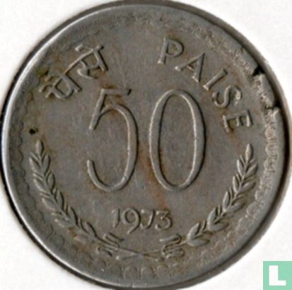 Inde 50 paise 1973 (Calcutta) - Image 1