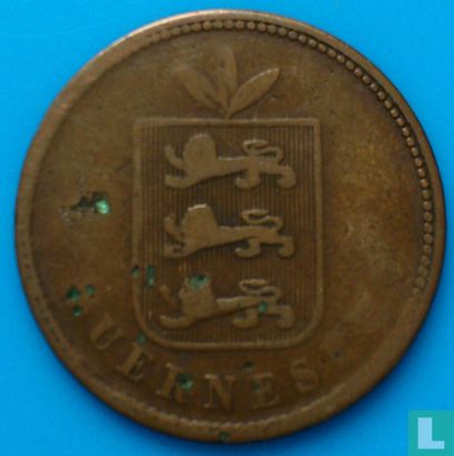 Guernsey 4 doubles 1864 - Image 2