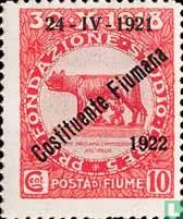 Romulus and Remus, with overprint