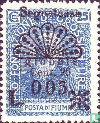 Romulus and Remus, with double overprint