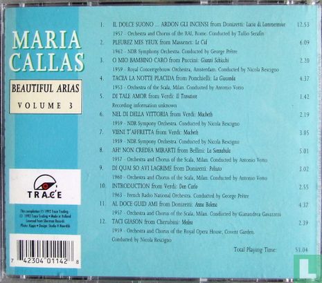 The World of Maria Callas: Beautiful Arias Volume 3 - Afbeelding 2