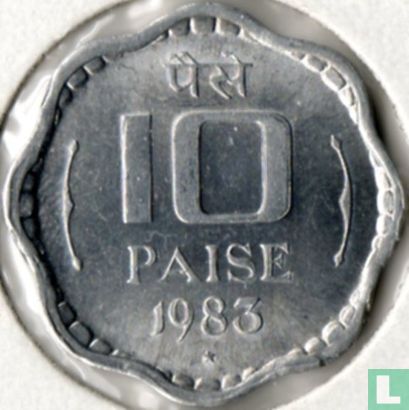 Inde 10 paise 1983 (Hyderabad) - Image 1