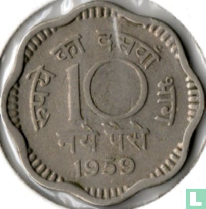 Inde 10 naye paise 1959 (Calcutta) - Image 1