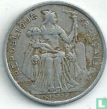 French Polynesia 2 francs 1977 - Image 1