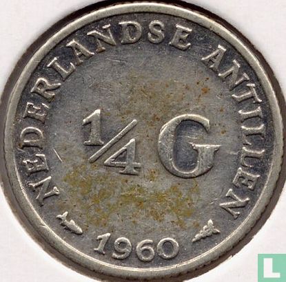 Antilles néerlandaises ¼ gulden 1960 - Image 1