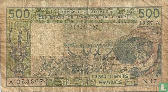West Afr. Stat. 500 Francs A  - Afbeelding 1