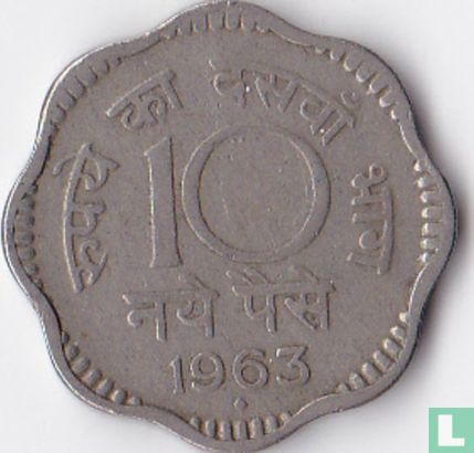India 10 naye paise 1963 (Bombay) - Afbeelding 1