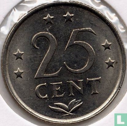 Antilles néerlandaises 25 cent 1981 - Image 2