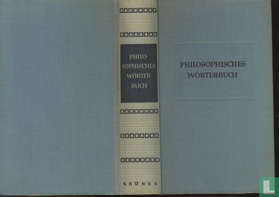 Philosophisches Worterbuch - Afbeelding 2