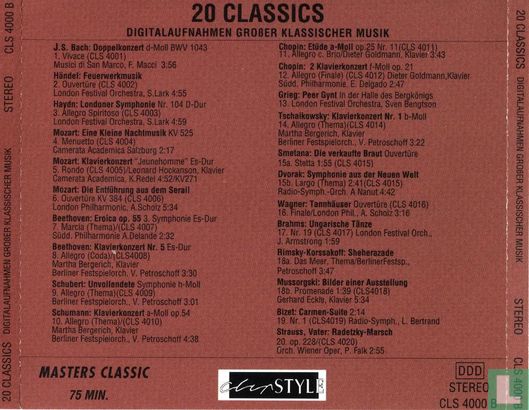 Digitalaufnahmen groszer  Klassischer Musik - 20 Classics - Afbeelding 2