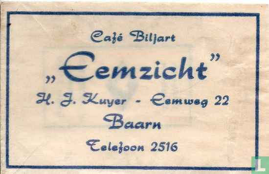 Café Biljart "Eemzicht" - Image 1
