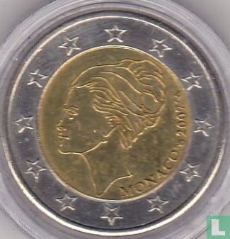 Monaco 2 euro 2007 "25th anniversary of the death of Princess Grace Patricia Kelly" - Afbeelding 1