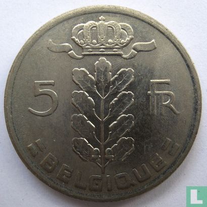 Belgium 5 francs 1981 (FRA) - Image 2