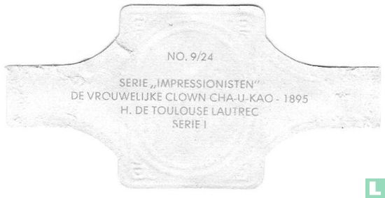 De vrouwelijke clown Cha-U-Kao - 1895 - H. de Toulouse Lautrec - Afbeelding 2