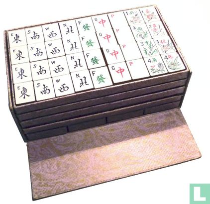 Mah Jongg Amerikaans Algemeen Kartonnen doos met Pagode - Image 2