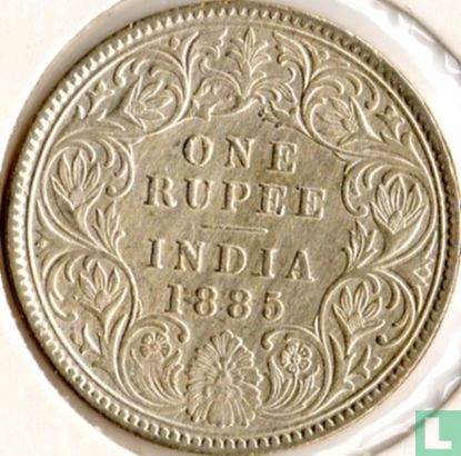 Brits-Indië 1 rupee 1885 (Calcutta) - Afbeelding 1