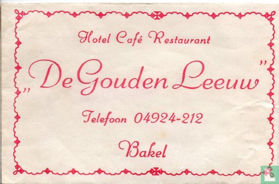 Hotel Café Restaurant "De Gouden Leeuw" - Afbeelding 1