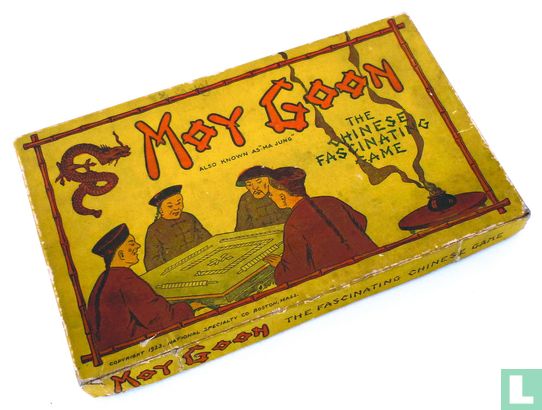 Mah Jongg Amerikaans Algemeen Kartonnen platte doos met kartonnen latten 'Moy Goon' - Image 1