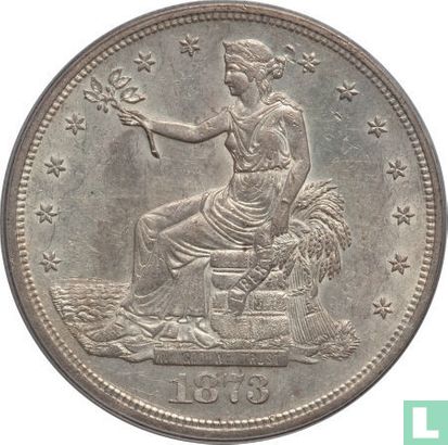 Verenigde Staten 1 trade dollar 1873 (S) - Afbeelding 1