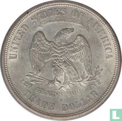 Verenigde Staten 1 trade dollar 1873 (S) - Afbeelding 2