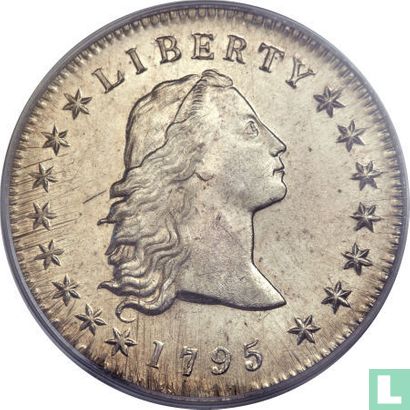 United States 1 dollar 1795 (Flowing hair - type 2) - Image 1