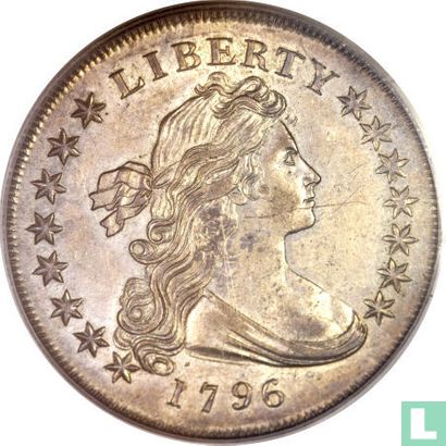 United States 1 dollar 1796 (type 2) - Image 1