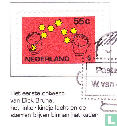 Dutch first design Christmas stamp - Image 1
