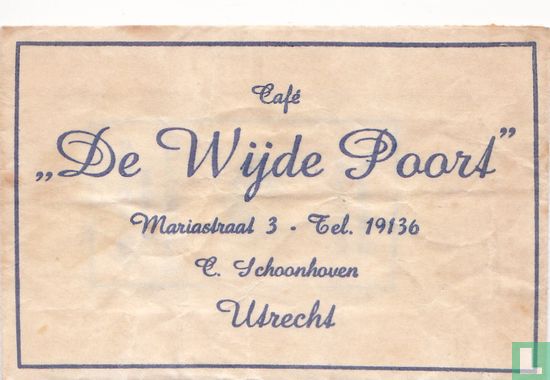 Café "De Wijde Poort" - Afbeelding 1