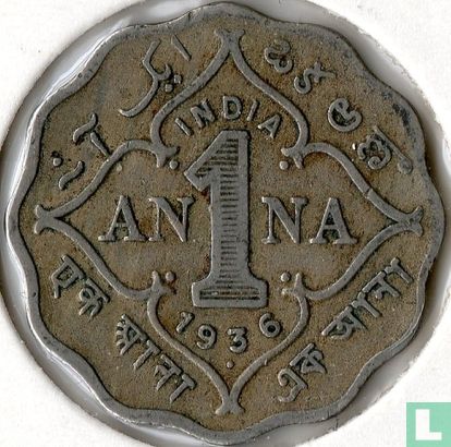 Britisch-Indien 1 Anna 1936 - Bild 1