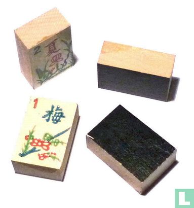 Mah Jongg Amerikaans merken Milton Bradley oranje 5-laden doos - Image 3