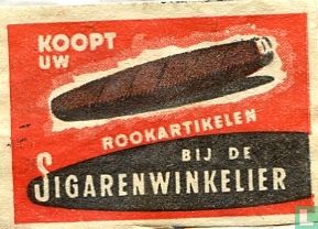 koopt uw rookartikelen bij de sigarenwinkelier