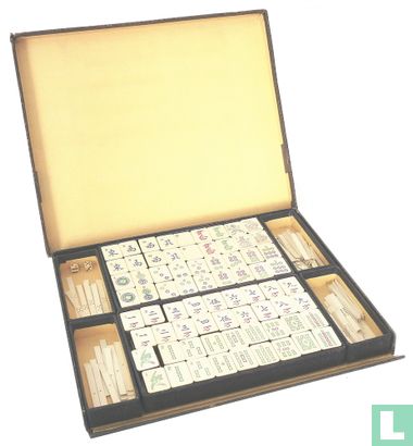 Mah Jongg Amerikaans merken Pung Chow Kartonnen platte, vrijwel vierkante doos - Afbeelding 2