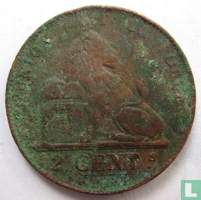 België 2 centimes 1860 - Afbeelding 2