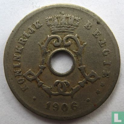 België 5 centimes 1905 (NLD - zonder kruis op kroon) - Afbeelding 1