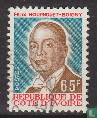 Präsident Houphouët-Boigny