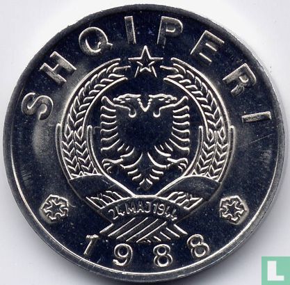 Albanië 50 qindarka 1988 - Afbeelding 1
