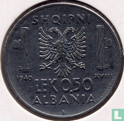 Albanien 0.50 Lek 1940 - Bild 1