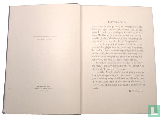 Snyder's Ma-Jung Manual - Bild 2