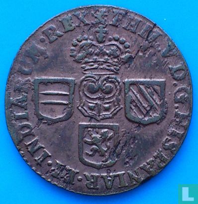 Namur 1 liard 1710 (Roman 1 - BRABANTZ) - Image 2