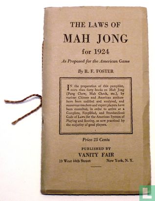 The Laws of Mah Jong for 1924.  - Afbeelding 1