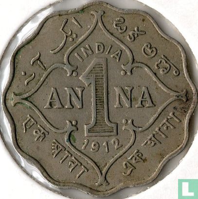 British India 1 anna 1912 - Image 1