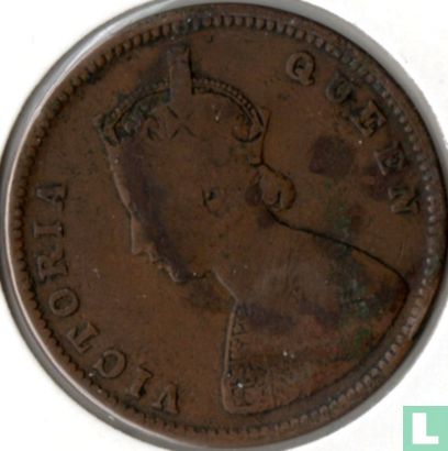 Inde britannique ½ anna 1862 (Calcutta - type 1) - Image 2