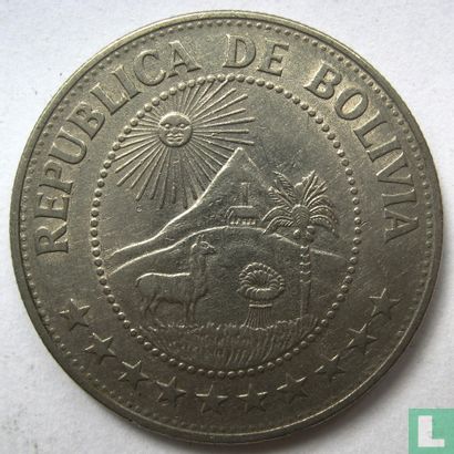 Bolivia 1 peso boliviano 1972  - Afbeelding 2