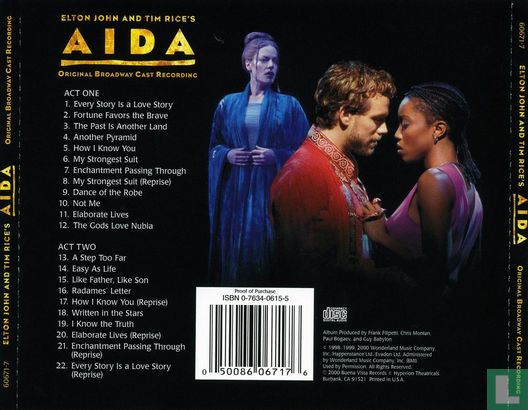 Aida - Original Broadway cast recording - Afbeelding 2