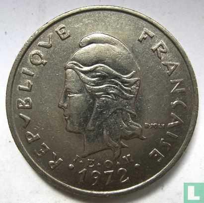 New Caledonia 20 francs 1972 - Image 1