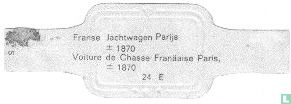 Voiture de Chasse Franäaise Paris ± 1870 - Image 2