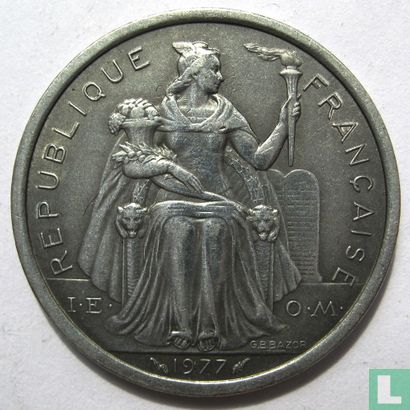 New Caledonia 2 francs 1977 - Image 1