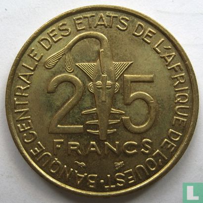 États d'Afrique de l'Ouest 25 francs 1997 "FAO" - Image 2