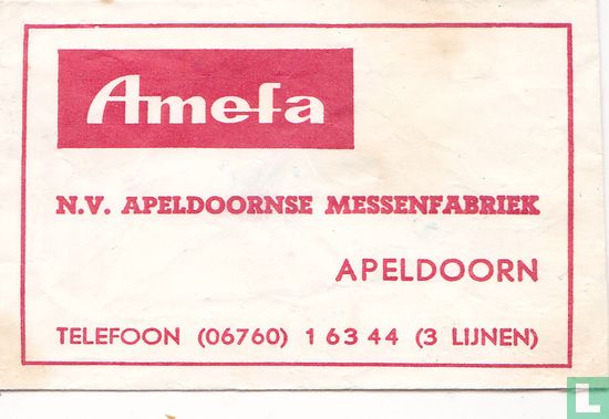 Amefa - N.V. Apeldoornse Messenfabriek - Bild 1