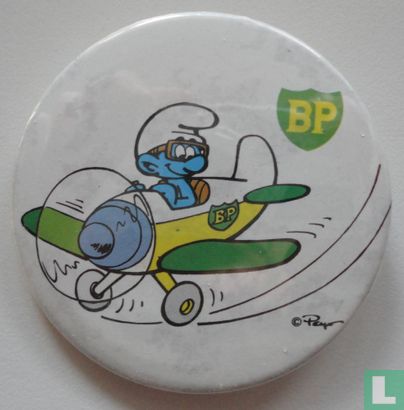 BP (Schlumpf in Flugzeug)